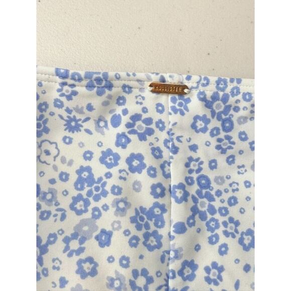 Hollister High Rise Ruched Ribbon Tie Waist Cute Floral Coquette Cottagecore S - Picture 4 of 6